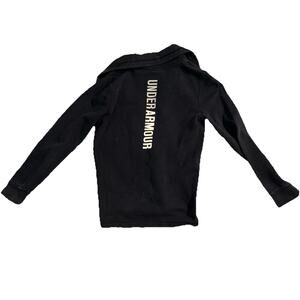 under armour Collar Sweatshirt With Zipper. Color Black Size S. Pocket/logo
